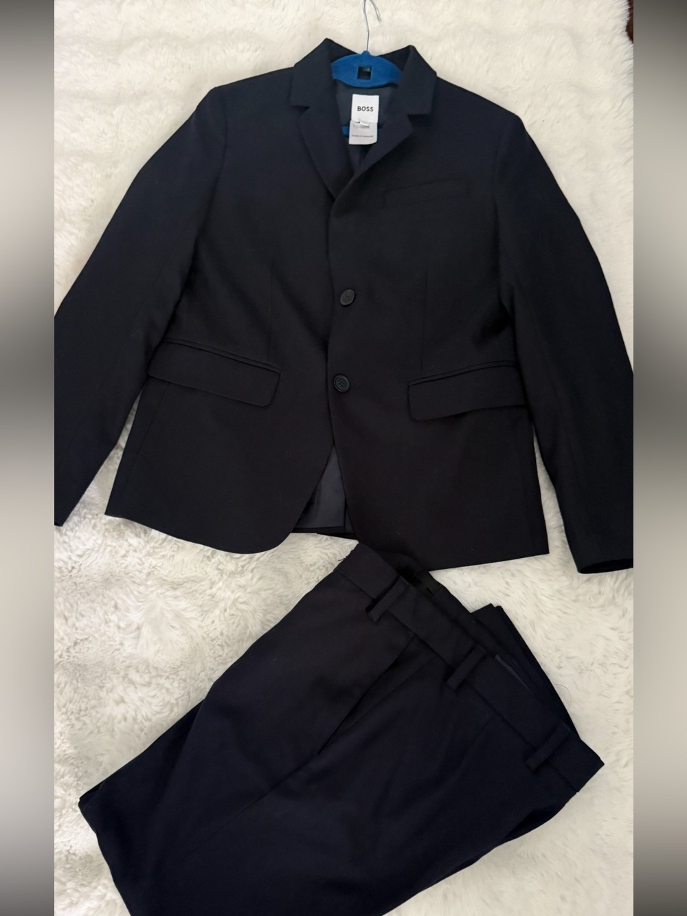 Boss Boy’s Navy Two-Piece Suit Jacket & Trousers